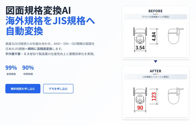 図面規格変換AI
